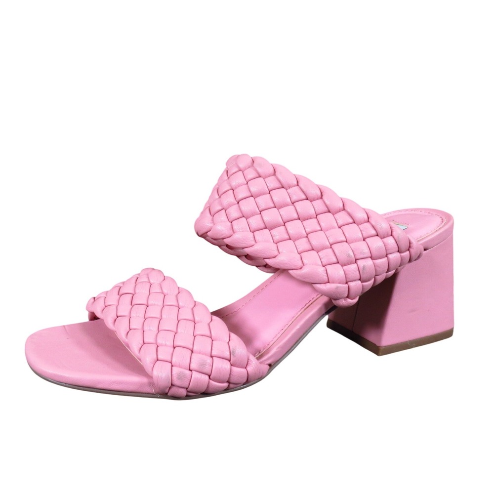 Steve Madden Daphnee Womens Slide‎ Sandal Size 7 Casual Dress Pink Braided Heel